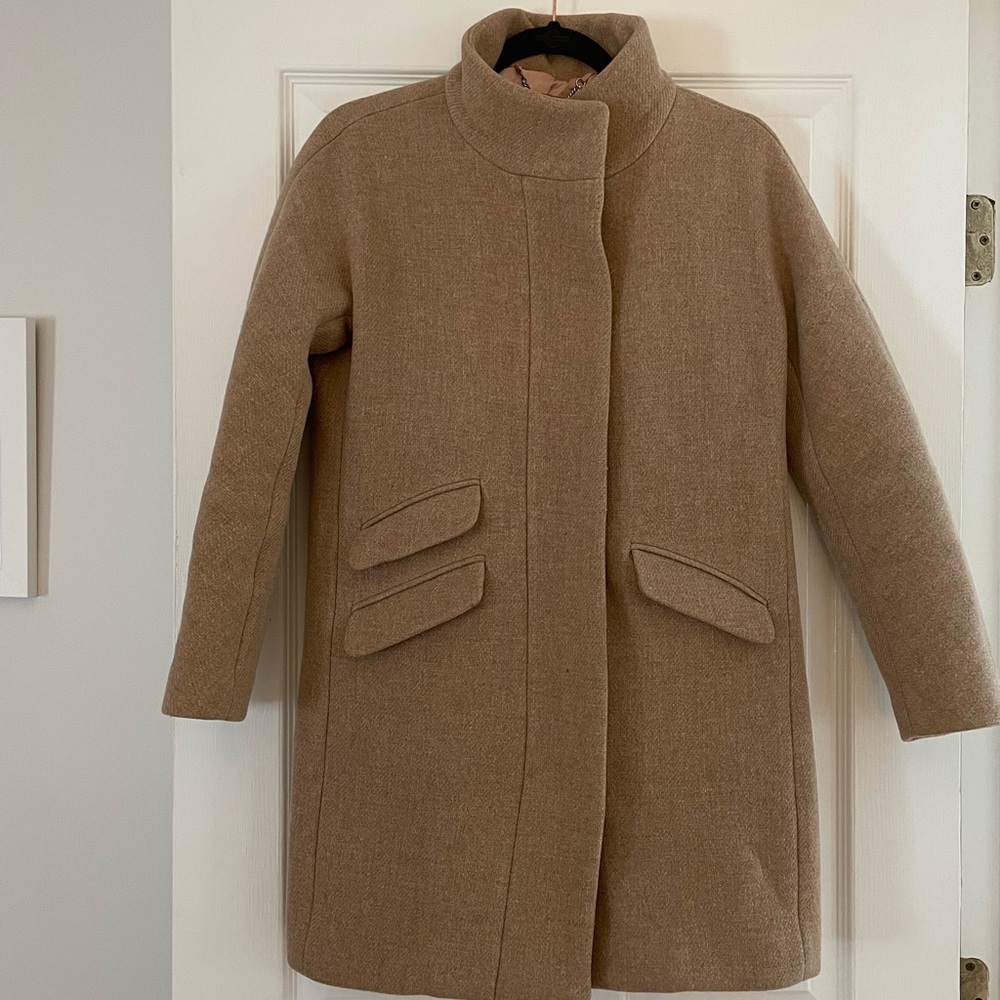 J Crew Cocoon Stadium Wool coat